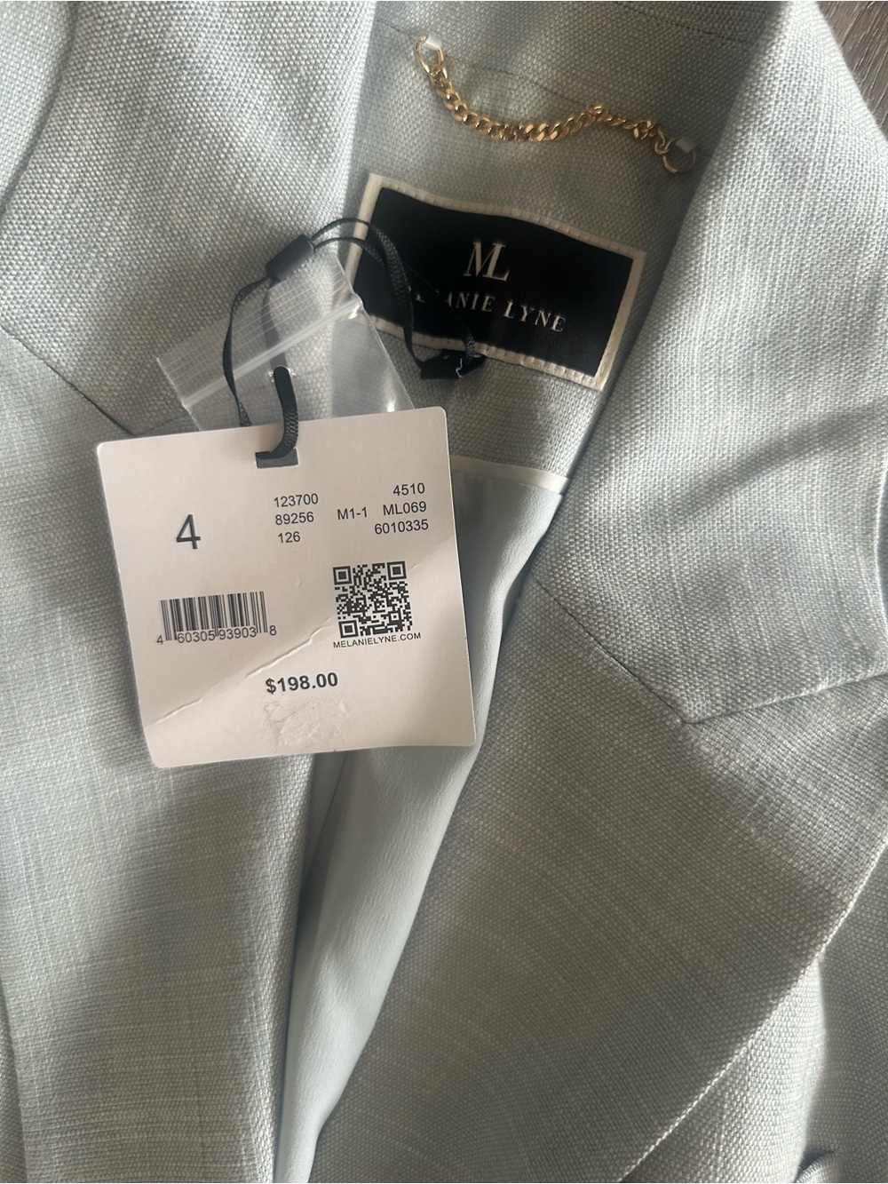 Melanie Lyne Women's Light Blue Double-Breasted Suit Jacket & Trousers - Picture 7 of 10